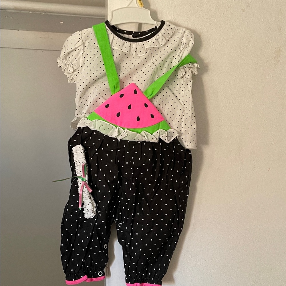 Polka Dot Watermelon Kids Matching Set